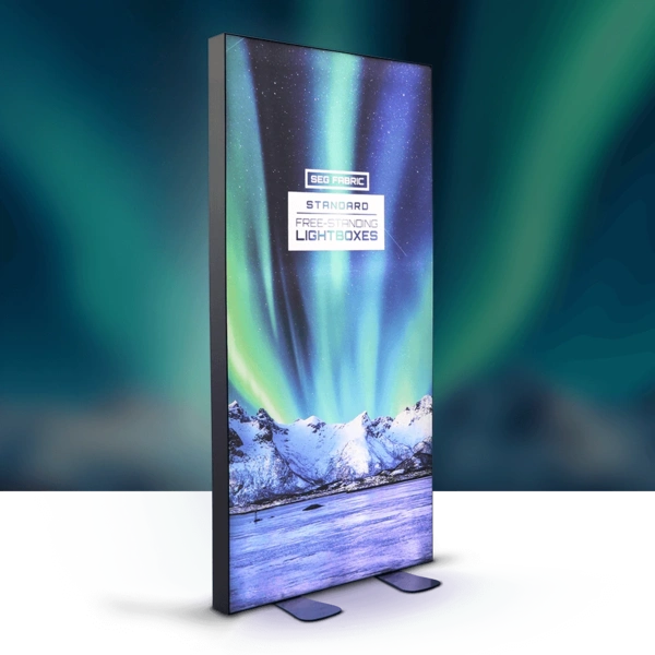 Standard SEG Free Standing Lightbox -  Lights On